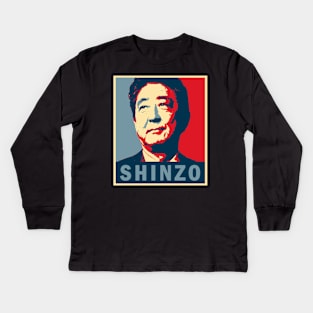 Shinzo Abe Kids Long Sleeve T-Shirt